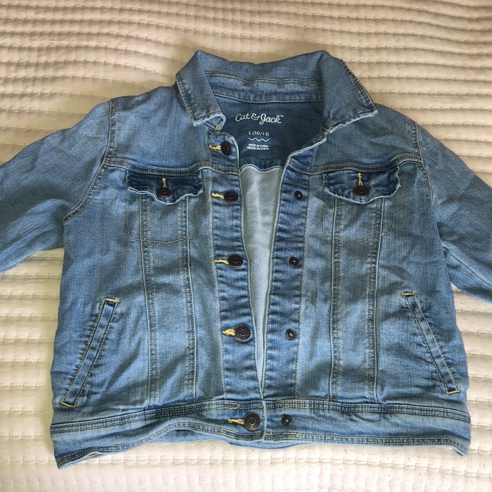 Girls Cat&Jack, Washed Jean Jacket